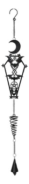 Macabre From The Crypt Vampire Coffin Moon Bats Spiral Wall Hanging Decoration
