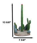 Rustic Western Desert Forest Saguaro Cactus Cacti Paper Towel Holder Stand Decor