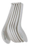 Pack Of 6 Yukino Hana Frostflake Jade Melamine Asian Style Soup Spoons 6.25"L