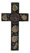 Rustic Western Colorful Pebbles With Bible Scriptures Faith Hope Love Wall Cross