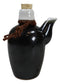 Glossy Black Traditional Japanese Soy Sauce Dispenser Flask Set Made in Japan