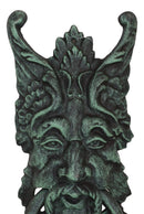 Cast Iron Verdigris Wiccan Celtic Greenman Forest Tree Ent Spirit Door Knocker