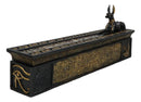 Egyptian God Of The Dead Anubis Jackal Dog Incense Burner And Storage Box Holder