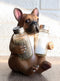 Adorable French Bulldog Hugging Spices Salt Pepper Shaker Holder Figurine by Gifts & Decors