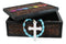 Metaphysical Rainbow 7 Chakra Zone Floral Scrollwork Tarot Cards Trinket Box