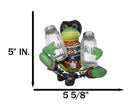 Cowboy Toad Frog With Hat Boots And Southwest Serape Salt Pepper Shakers Holder