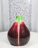 Realistic Ceramic Purple Fig Halves Salt And Pepper Shakers Figurine Set