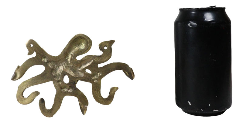 Brass Metal Nautical Marine Deep Sea Octopus Decorative Wall Plaque Figurine