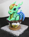 Whimsical Morning Beverage Chai With Bobert Baby Dragon In Teacup Figurine