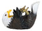 American Pride Patriotic Drinking Bald Eagle Wine Bottle Holder Figurine 11.25"L