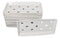 Pack Of 12 Ceramic White Neta Zara Sushi Case Plates With Drip Holes 8" By 4"