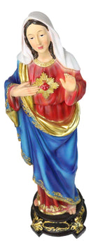 Catholic Church Sacred Heart of Mary Statue Devotion of Virgin Madonna 17"H