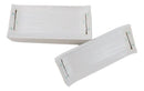 Set Of 6 Modern Yukino Hana Snowflakes Melamine Rectangular Sushi Plates 8.5"L