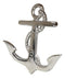 Sleek Aluminum Nautical Coastal Sea Sailor Ship Anchor 2-Peg Double Wall Hooks