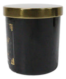 Wicca Witchcraft Mystic Tarot The Moon Black Opium Scented Candle With Gold Lid