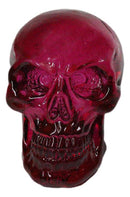 Set Of 12 Purple Translucent Witching Hour Gazing Skull Miniature Figurines 2.5"