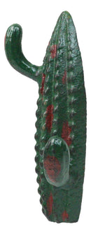Pack Of 2 Cast Iron Rustic Southwestern Desert Cactus 2-Pegs Double Wall Hook