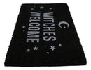 Witches Welcome Crescent Moon And Stars Coir Coconut Fiber Floor Mat Doormat