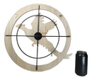 Rustic Pheasant Bird Hunting in Scope Crosshairs Hunting MDF Wood Wall Decor