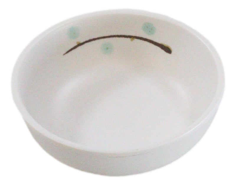 Set Of 6 Modern Yukino Hana Snowflakes Melamine Soup Rice Shallow Bowls 5oz
