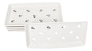 Pack Of 6 Ceramic White Neta Zara Sushi Case Plates With Drip Holes 8" By 4"
