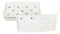 Pack Of 6 Ceramic White Neta Zara Sushi Case Plates With Drip Holes 8" By 4"