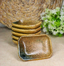 Set Of 6 Japanese Sunaji Kairagi Earth Sky Porcelain Condiment Sauce Dishes 2oz