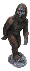 Forest Mythical Creature Sasquatch Bigfoot Cryptid Ape Standing Figurine 9"H - Ebros Gift