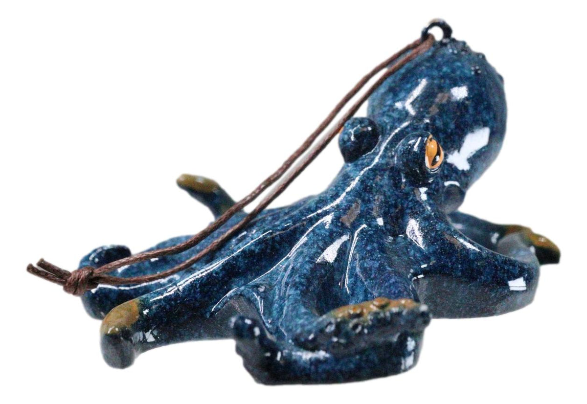 Set Of 6 Blue Giant Sea Octopus Ocean Marine Wall Hanging Decor Tree Ornaments