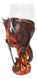 Ruth Thompson Elemental Dragon Wrath Blade Sword Glass Wine Goblet Chalice Cup
