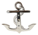 Sleek Aluminum Nautical Coastal Sea Sailor Ship Anchor 2-Peg Double Wall Hooks