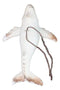 Set Of 6 Antique White Humpback Whales Ocean Marine Wall Decor Tree Ornaments