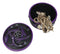 Wicca Occultic Alchemist Snake Serpent With Pentagram Small Trinket Box 4"D