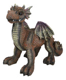 Snuggling Cozy Red Fire Dragon At Rest Planter Pot Garden Decor Figurine 11.25"L