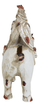 Rustic Country Farmhouse Chicken Rooster Riding On Pig Piggy Coin Money Bank