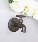 Pack of 4 Cast Iron Rustic Farmhouse Sink Water Faucet Spigot Wall Coat Hooks