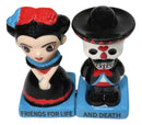 Day Of The Dead Friends For Life & Death Sugar Skull Dancers Salt Pepper Shakers