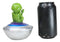 UFO Green Extra Terrestrial Roswell Alien On Spaceship Trinket Box Figurine