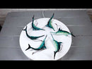 Set Of 6 Nautical Blue Swordfishes Ocean Marine Wall Decor Tree Ornaments