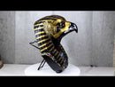 Ancient Egyptian Deity Horus God Of The Sky Bust Wall Plaque Sculpture 12.25"H