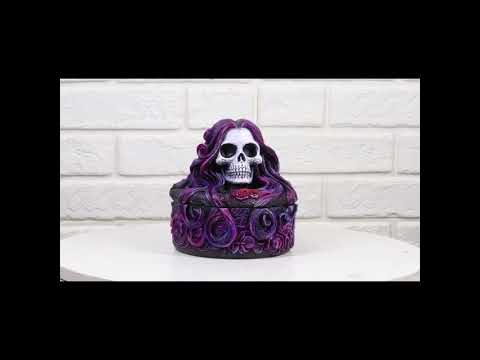 Day of the Dead Katrina Skeleton Trinket Box | Ebros Gift