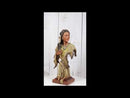 Tribal Native American Indian Lady Princess with Eagle Feathers Bust Figurine