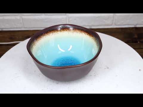 Pack Of 6 Blue Sky Aozora Kannyu Ceramic Medium Soup Donburi Bowls 20oz