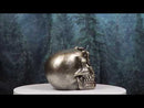 Day of The Dead Faux Bronze Hand Over Face Gesture Skull Figurine Macabre Humor