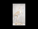 Nautical Marine Scarlet Ibis Distressed Faux Wood Finish Sculpture Decor 16"H