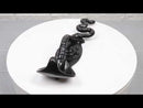 Set of 2 Black Cast Iron Ferocious Desert Cobra Snake Door Handle Bar Pulls