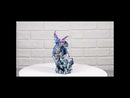 Blue Ocean Atlantis Dragon Perching On Crystal Rock Cavern Small Figurine