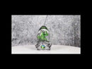 Speak No Evil Green Wyrmling Dragon In Colorful LED Acrylic Glass Egg Figurine