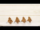Set Of 4 Western Rustic Forest Pine Trees Faux Wooden Cabinet Door Pull Knobs