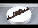 Rustic Cast Iron Playful Squirrel Perching On Tree Branch 4-Peg Wall Hooks Decor